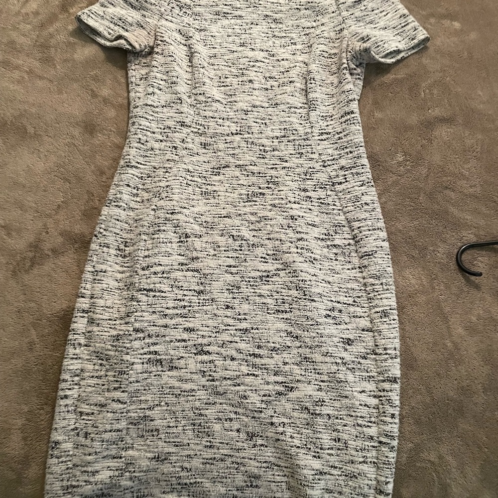 Womens tweed shorts sleeve sheath dress